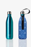 BBBYO Future Bottle + carry cover - stainless steel insulated bottle - 500 ml - Diamond print