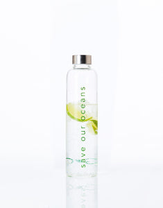 Glass is Greener + carry cover - 750 ml - Sea print