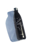 BBBYO Future Bottle + carry cover - stainless steel insulated bottle - 750 ml - Globe print