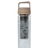 Glass is Greener + carry cover - 750 ml - Coffee Brew Bottle - Hum print