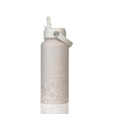 BBBYO Beaches Bottle - stainless steel insulated bottle - 1000 ml - Bronze beach print