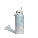 BBBYO Beaches Bottle - stainless steel insulated bottle - 1000 ml - Whitewater beach print