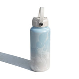 BBBYO Beaches Bottle - stainless steel insulated bottle - 1000 ml - Whitewater beach print