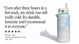 BBBYO Beaches Bottle - stainless steel insulated bottle - 1000 ml - Whitewater beach print
