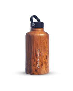 BBBYO BIGG Bottle - stainless steel insulated bottle - 1800 ml - Woodgrain