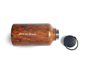 BBBYO BIGG Bottle - stainless steel insulated bottle - 1800 ml - Woodgrain