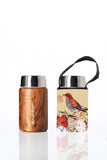 BBBYO Foodie  insulated lunch container + carry cover - stainless steel - 500 ml - Bird print