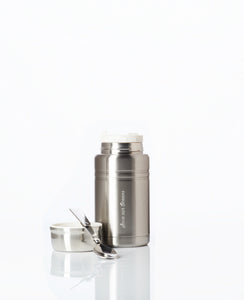BBBYO Foodie  insulated lunch container + carry cover - stainless steel - 500 ml - Globe print