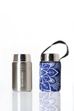 BBBYO Foodie  insulated lunch container + carry cover - stainless steel - 500 ml - Mandala print