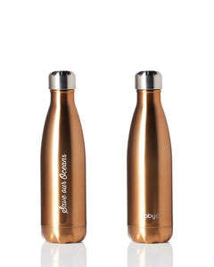 BBBYO Future Bottle + carry cover - stainless steel insulated bottle - 500 ml - Brill gold print