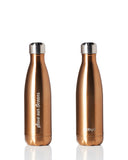 BBBYO Future Bottle + carry cover - stainless steel insulated bottle - 500 ml - Brill gold print