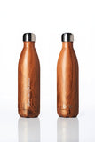 BBBYO Future Bottle + carry cover - stainless steel insulated bottle - 750 ml - Topo print