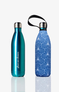 BBBYO Future Bottle + carry cover - stainless steel insulated bottle - 500 ml - Diamond print