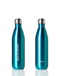 * Super Sale - BBBYO Future Bottle + carry cover - stainless steel insulated bottle - 750 ml - Diamonte print