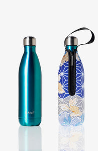 BBBYO Future Bottle + carry cover - stainless steel insulated bottle - 750 ml - Diamonte print