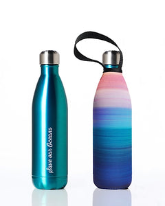 BBBYO Future Bottle + carry cover - stainless steel insulated bottle - 500 ml -Calma print