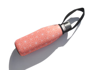 BBBYO Future Bottle + carry cover - stainless steel insulated bottle - 500 ml - Pink star print