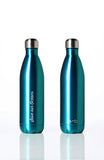 BBBYO Future Bottle + carry cover - stainless steel insulated bottle - 750 ml - Sealeaf print
