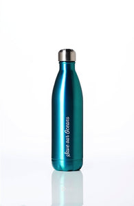 BBBYO Future Bottle + carry cover - stainless steel insulated bottle - 750 ml - Sealeaf print