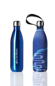 BBBYO Future Bottle + carry cover - stainless steel insulated bottle - 750 ml - Serene print