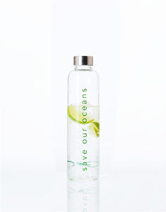 Glass is Greener + carry cover - 1000 ml - Continents print