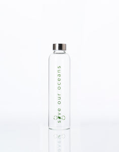 Glass is Greener + carry cover - 750 ml - Cubic print