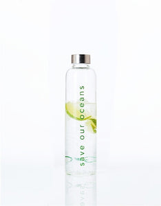 Glass is Greener + carry cover - 750 ml - Tide print