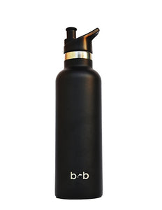 BBBYO Thermal Traveller + CARRY COVER COMBO ('Koru') STAINLESS STEEL INSULATED BOTTLE 750 ml