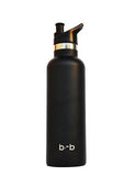 BBBYO Thermal Traveller + CARRY COVER COMBO ('Koru') STAINLESS STEEL INSULATED BOTTLE 750 ml