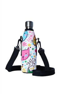 TRVLR by BBBYO carry cover - with shoulder strap - 500 ml - Cats print