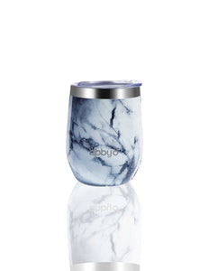 BBBYO Wine + Coffee Fix Cup stainless steel - insulated - 350 ml - Single Pack - White Marble